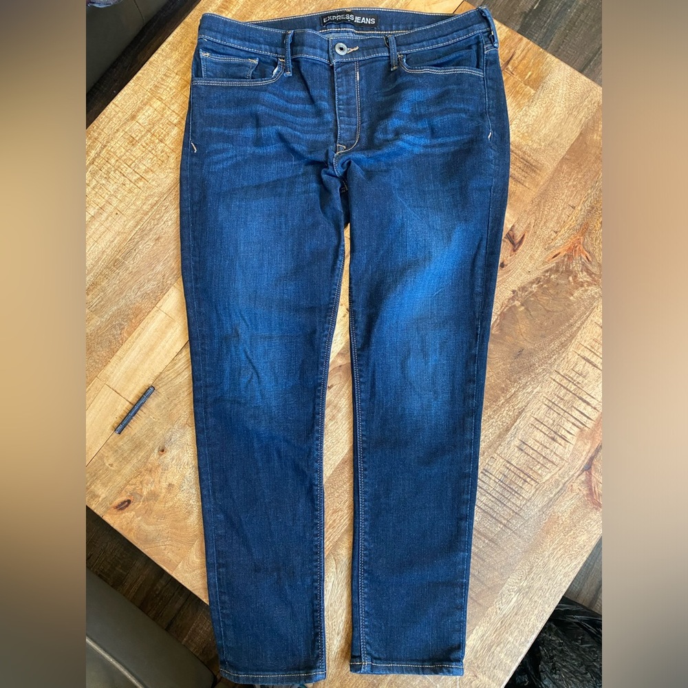 Express Jeans ankle leg low rise